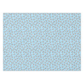 Nappe Fête d'anniversaire Zèbre Bleu (Devant (Horizontal))