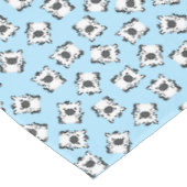Nappe Fête d'anniversaire Zèbre Bleu (Angle)