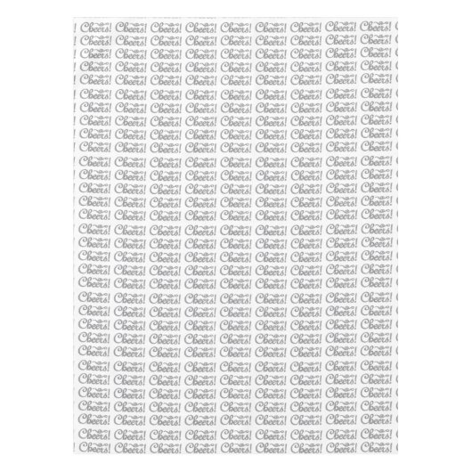 Nappe Fête de célébration blanc argenté (Devant)