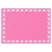 Nappe Fête de la fête du chien Carlin rose (Devant (Horizontal))