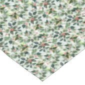 Nappe Fête de l'hiver rouge et des Feuilles variés (Angle)