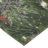 Nappe Fête de Noël Arbre vert Rouge Argent Flèches (Angle)