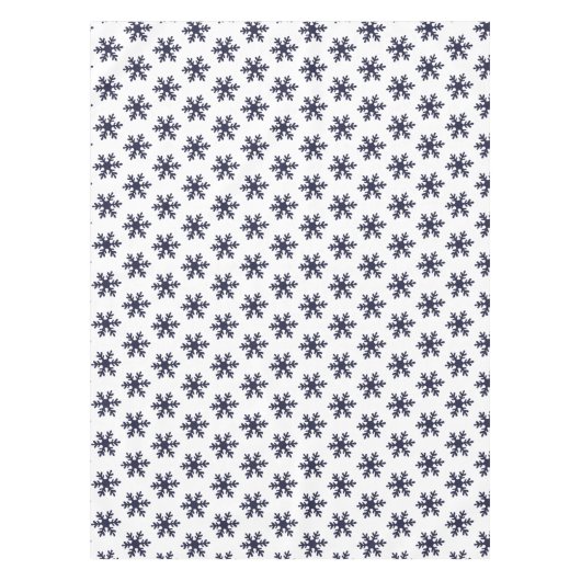 Nappe Fête de Noël de Motif simple Blue Snowflake (Devant)