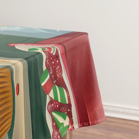 Nappe Fête de Noël Doberman Pinscher (In Situ)