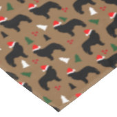Nappe Fête de Noël du chien de Terre-Neuve (Angle)