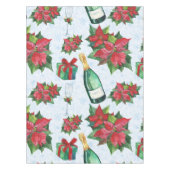 Nappe Fête de Noël en aquarelle Champagne (Devant)