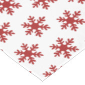 Nappe Fête de Noël simple Red Snowflake Motif (Angle)