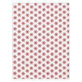 Nappe Fête de Noël simple Red Snowflake Motif (Devant)