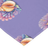 Nappe Fête de plage aux coquillages violets (Angle)