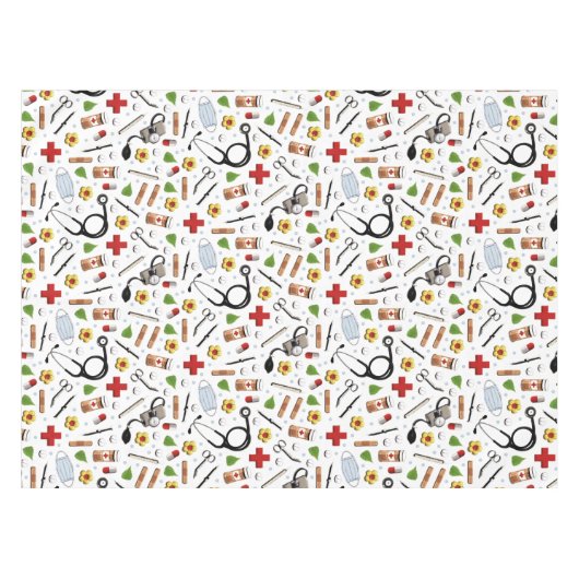 Nappe Fête du médecin ou de l'infirmière (Devant (Horizontal))