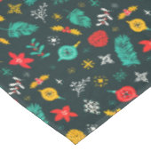 Nappe Fête Noël Holly Berries Festive Baubles (Angle)