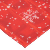 Nappe Fête Rouge Feu de neige (Angle)