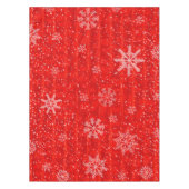 Nappe Fête Rouge Feu de neige (Devant)