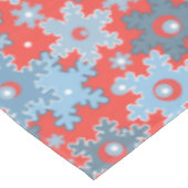 Nappe Fêtes de Noël Fête hiver Flamme de neige brillant (Angle)