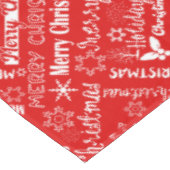 Nappe Fêtes de Noël, motif de Noël, hiver (Angle)