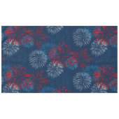 Nappe Feu d'artifice bleu et blanc | Motif à demi-goutte (Devant (Horizontal))
