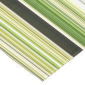 Nappe Feuillage de forêt vert et crème rayé (Angle)
