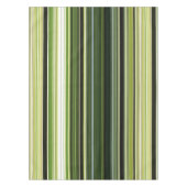 Nappe Feuillage de forêt vert et crème rayé (Devant)