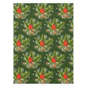 Nappe Feuillage de vacances Cardinal de Noël 52x70  (Devant)