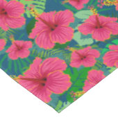 Nappe Feuillage floral hawaïen tropical Élégant Hibiscus (Angle)