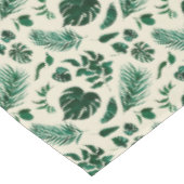 Nappe Feuillage tropical Vert chic & Motif Feuille (Angle)