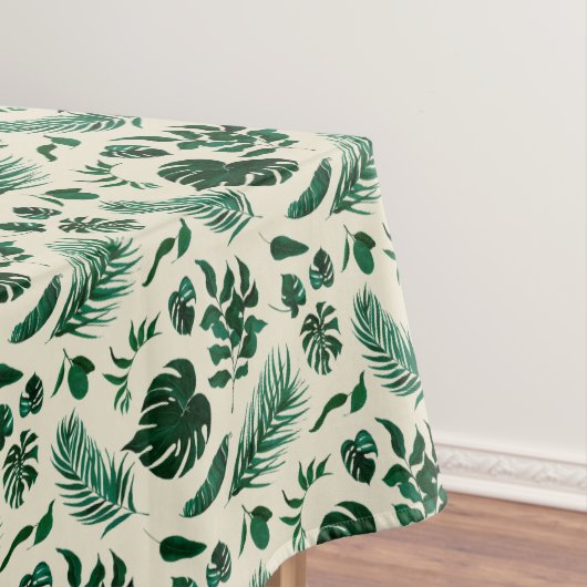 Nappe Feuillage tropical Vert chic & Motif Feuille (In Situ)