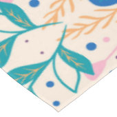Nappe Feuille coloré Motif de feuillage moderne (Angle)
