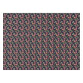 Nappe Feuille d'automne et motif de gland sur le bleu (Devant (Horizontal))