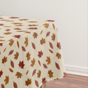 Nappe Feuille d'automne photographique sur la couleur