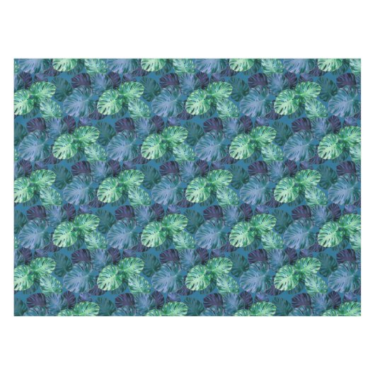Nappe Feuille de Monstera Tropicale (Devant (Horizontal))