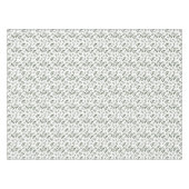 Nappe Feuille de motif vert blanc élégant (Devant (Horizontal))