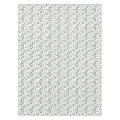 Nappe Feuille de motif vert blanc élégant (Devant)