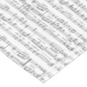 Nappe Feuille de musique Motif noir et blanc (Angle)