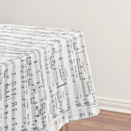 Nappe Feuille de musique Motif noir et blanc (In Situ)