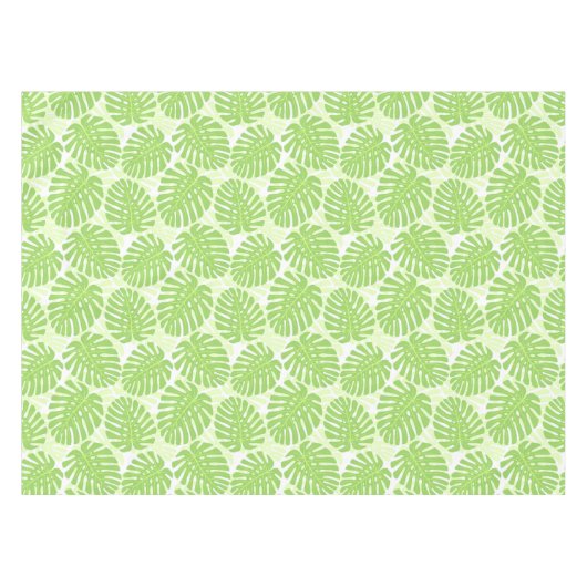 Nappe Feuille de plante tropicale - motif de Monstera (Devant (Horizontal))