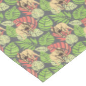 Nappe Feuille et éléphants exotiques 2 de jungle (Angle)