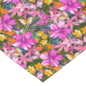 Nappe Feuille et fleurs tropicaux (Angle)