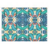 Nappe Feuille tropicaux vert et bleu (Devant (Horizontal))