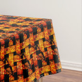 Nappe Feuilles automnales Panier Panier Table (In Situ)