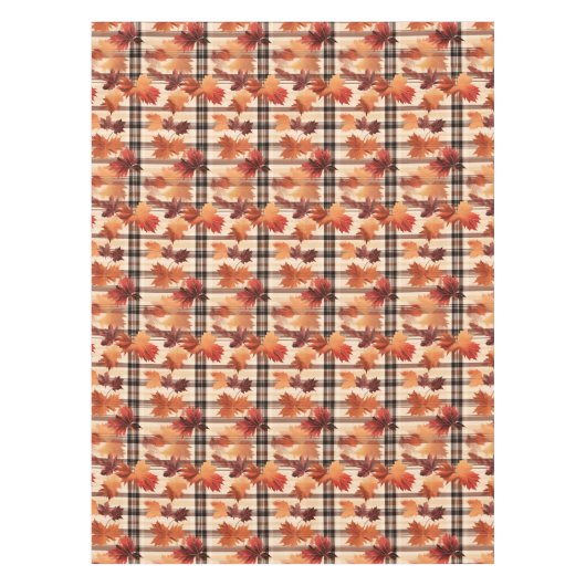 Nappe Feuilles automnales Plaid automne (Devant)