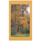 Nappe Feuilles automnales Vêtements de table d'automne (Devant)