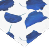 Nappe Feuilles Bleus Apricot Arrière - plan blanc (Angle)