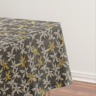 Nappe Feuilles botaniques Complexe maximaliste noir