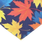 Nappe Feuilles Colorées D'Automne Sur Arrière - plan Ble (Angle)