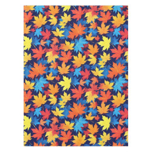 Nappe Feuilles Colorées D'Automne Sur Arrière - plan Ble
