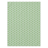 Nappe Feuilles d'arbre en Jade Vert sur fond Vert Clair (Devant)