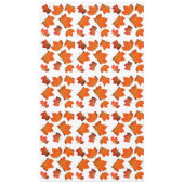 Nappe Feuilles d'automne Arbre à érable orange Fête blan (Devant)