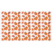 Nappe Feuilles d'automne Arbre à érable orange Fête blan (Devant (Horizontal))