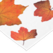 Nappe Feuilles d'automne Arbre d'érable orange Fête blan (Angle)
