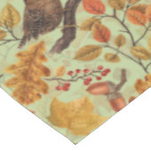 Nappe Feuilles d'automne, baies, champignons et fleurs (Angle)